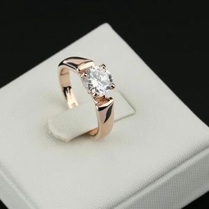 Rose Gold Diamond Ring size 6